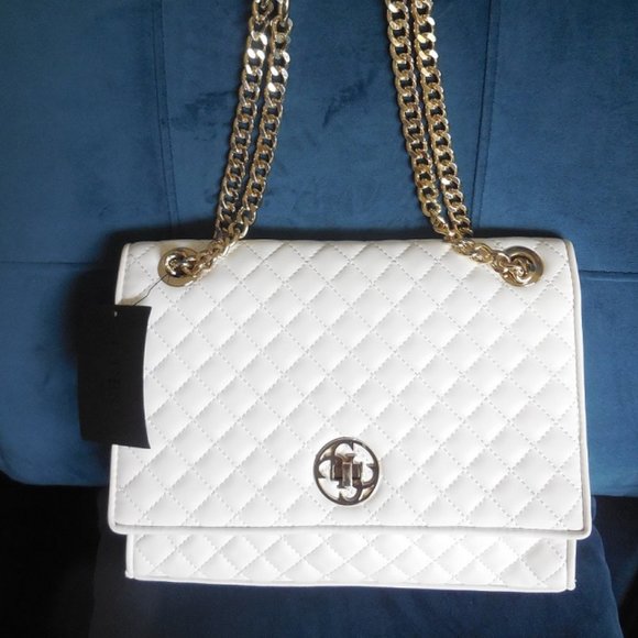 Guess White Quilted Crossbody Handbag - Picture 1 of 8